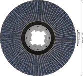 Lamelový kotouč Bosch PRO X571, úhlový, 125 mm, G120 X-Lock.